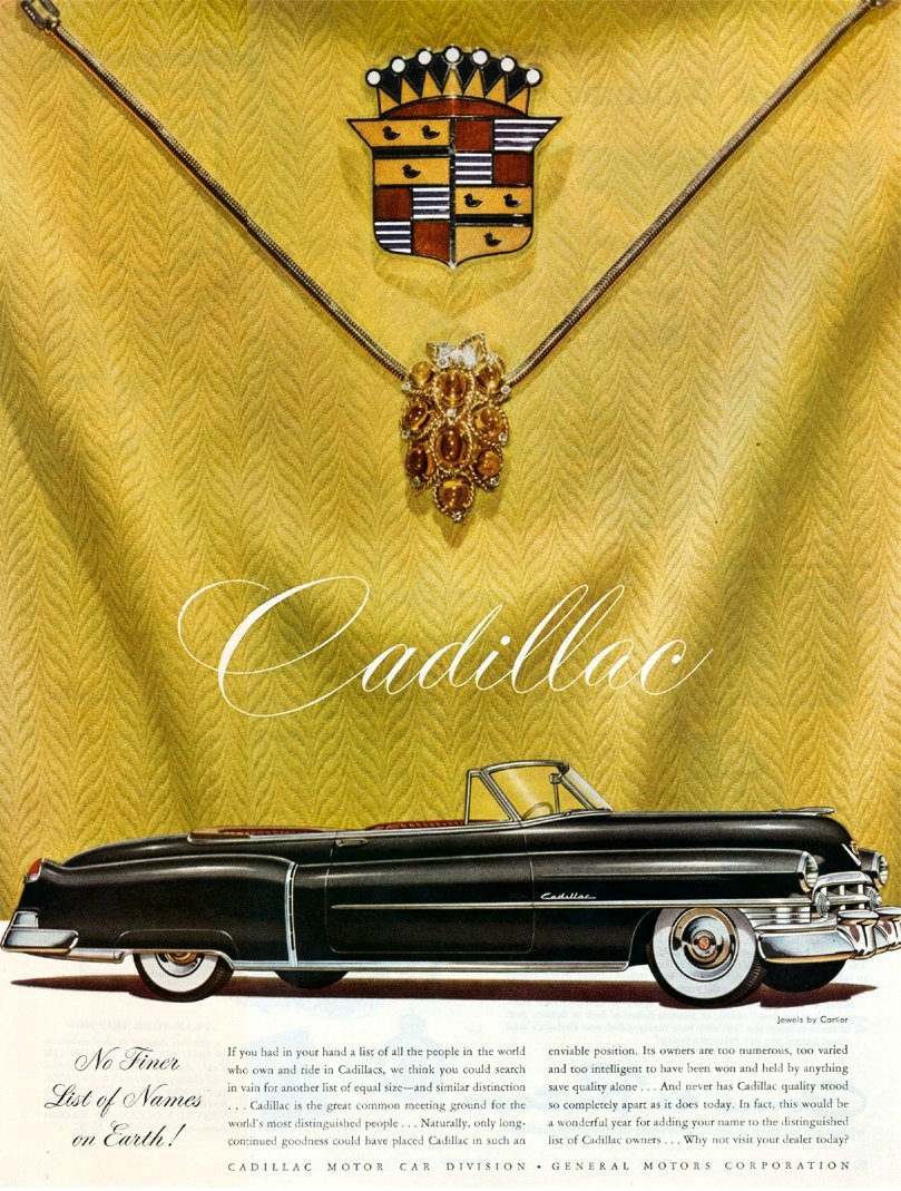 1950 Cadillac Auto Advertising